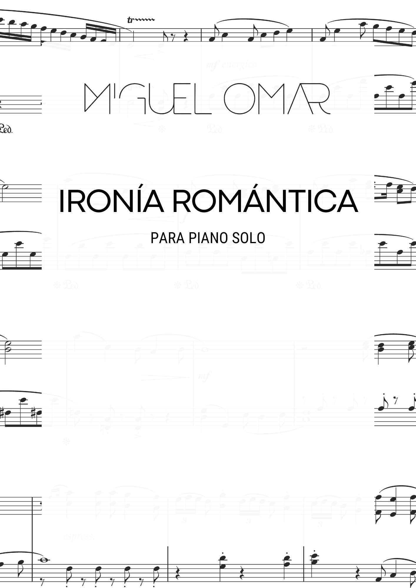 Miguel Omar - Ironía Romántica (piano solo)